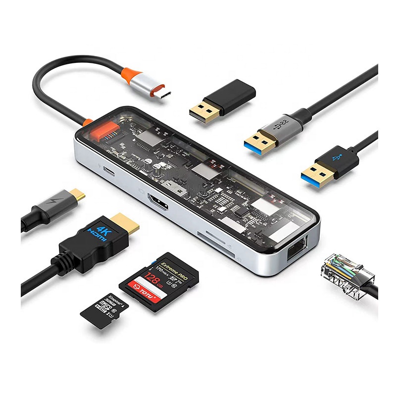 Usb C Hub - Hub USB-C avec port Ethernet 4K,