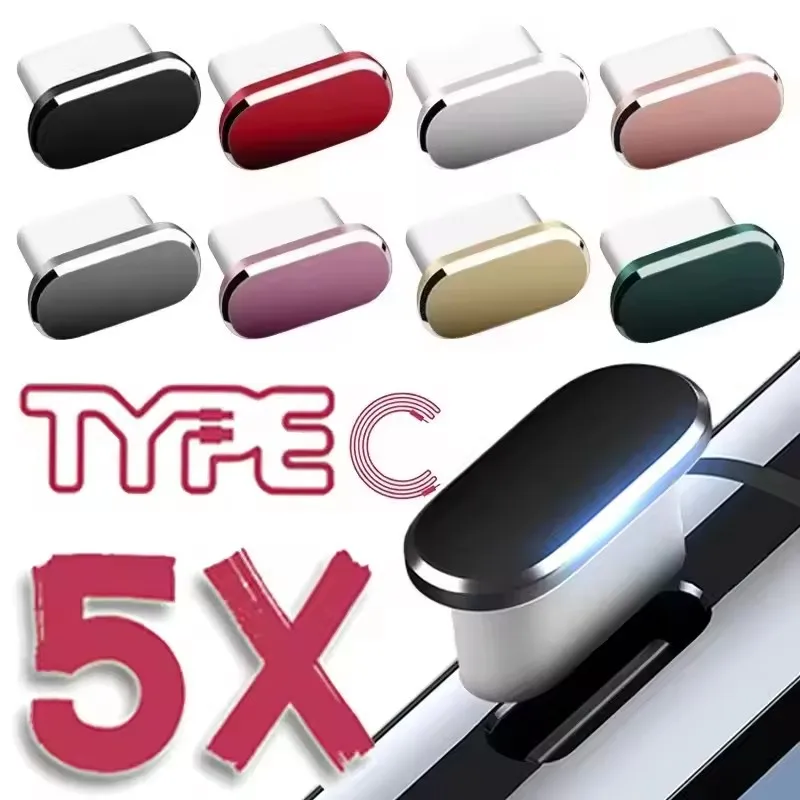 Usb C Hub - Bouchon anti-poussière en métal pour iPhone