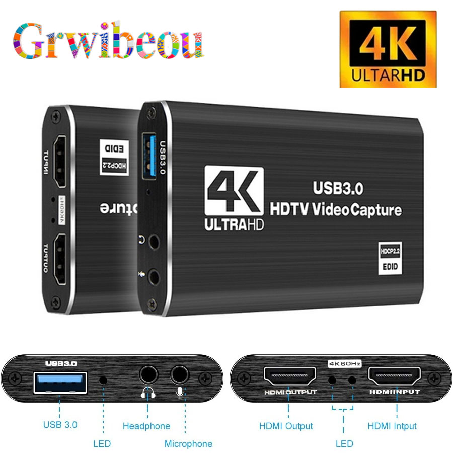 Hdmi Cable - Carte d'acquisition vidéo 4K USB 3.0,