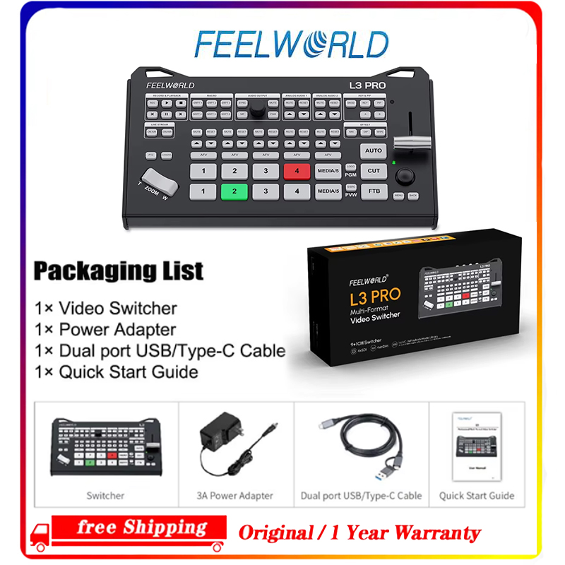 Hdmi Cable - FEELWORLD L3 PRO, mélangeur et commutateur